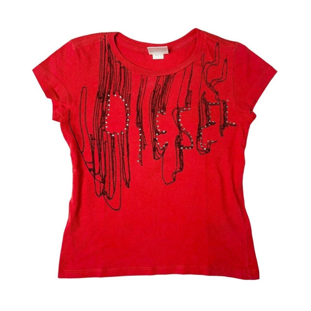 Diesel bedazzled baby tee